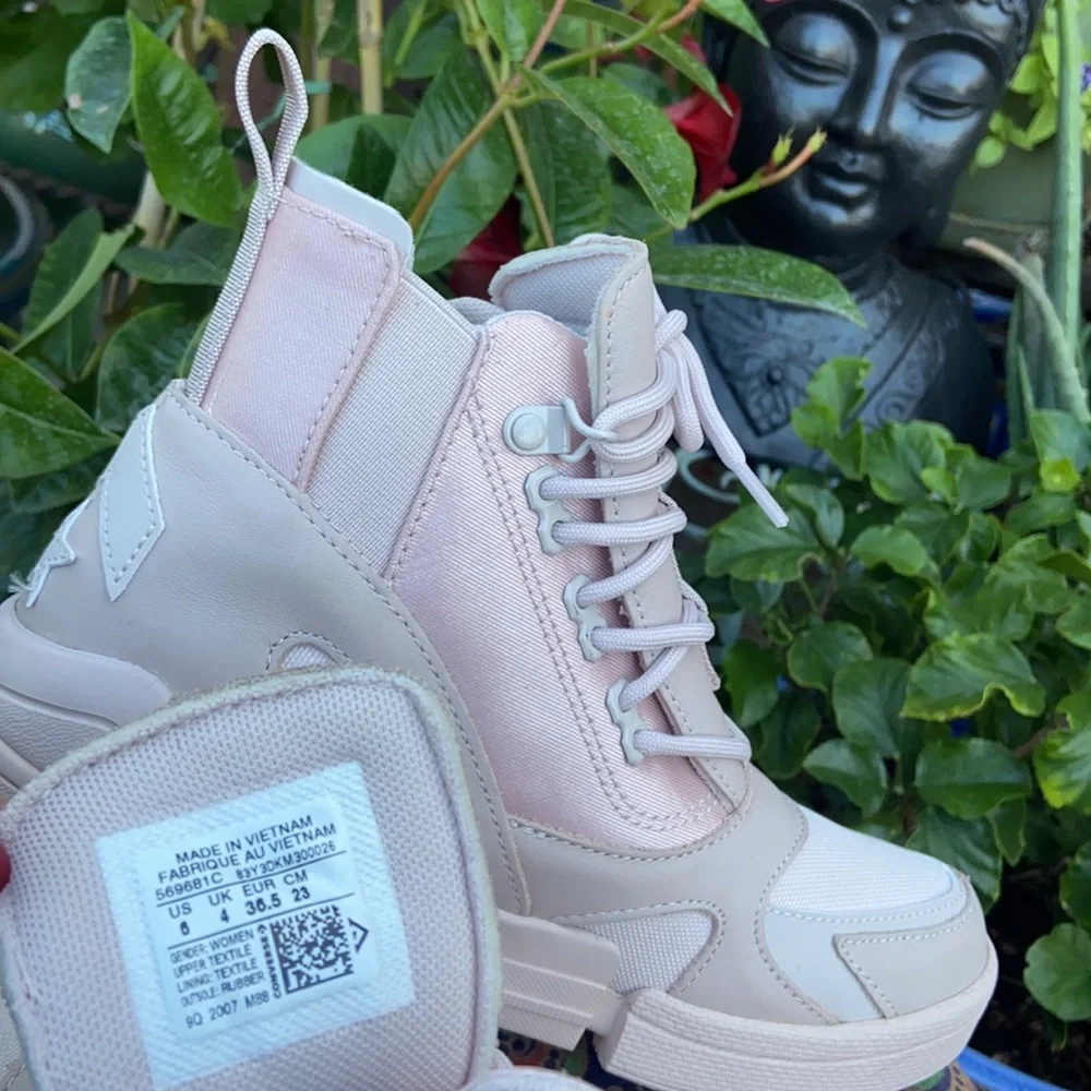 New Dusty Pink CPX Chelsea Converse Hi Top Sneaker Boots - Picture 16 of 16